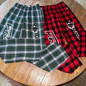 BOSERCRAFT youth L polyester flannel pull on pants (2) waist-11.5/inseam-28